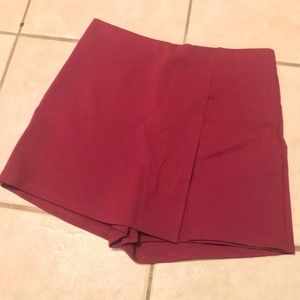 Blue Blush Burgundy Skort